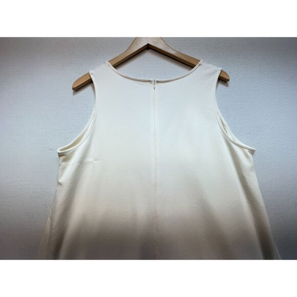 The Nines By Hatch Women’s Tank Dress Sleeveless Size XL Beige Stretch Back Zip - Picture 11 of 11